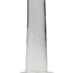 RealRock: Crystal Clear Non Realistic Dildo, 13.5 cm