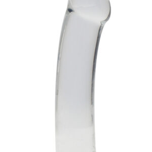 RealRock: Crystal Clear Non Realistic Dildo, 17 cm