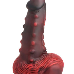 Creature Cocks: Lava Demon, Red Nubbed Silicone Dildo