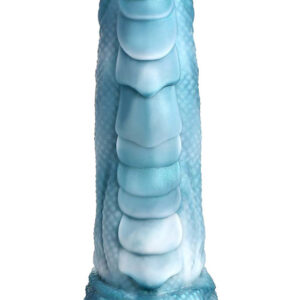 Creature Cocks: Sea Serpent, Blue Scaly Silicone Dildo