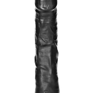RealRock: Curved Realistic Dildo, 25.5 cm, black
