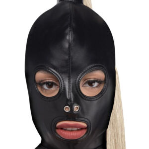 Strict: Blonde Ponytail Bondage Hood