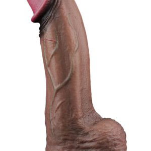 LoveToy: Dual-Layered Silicone XXL Cock, 33 cm, dark