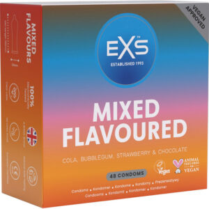 EXS Mixed Flavoured: Condoms, 48-pack