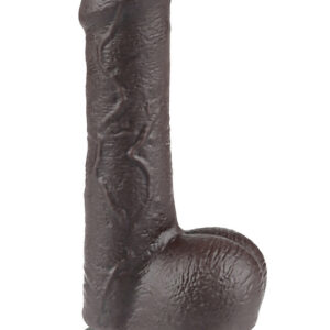 LoveToy: Sliding-Skin Dildo, 18 cm, dark
