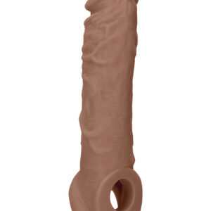 RealRock Skin: Penis Extender with Rings, 21 cm, brown