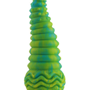 Wildolo: Spiral Fantasy Suction Cup Dildo, 24 cm, green