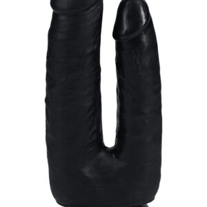 RealRock: Double Trouble Realistic Dildo, black