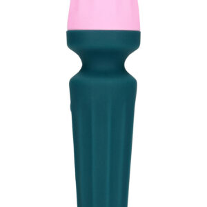Loveline: Mini Wand Vibrator, green/pink