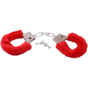 Toyz4Lovers: BestSeller Furry Handcuffs, red