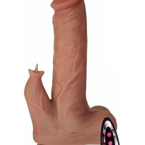 Armony: Realistic Vibrator & Thrusting Dildo with Tongue, 22 cm