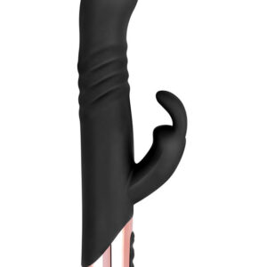 Rosy Gold: Thrusting Rabbit Vibrator