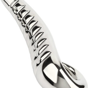 Mr Steel: Devil's Tongue Dildo, silver