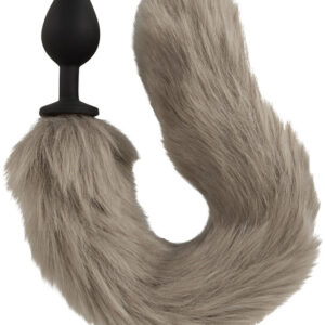 You2Toys: Long Fluffy Tail Butt Plug, grey
