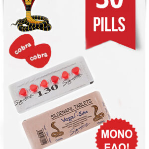 Cobra Vega Sildenafil Citrate Super Tablets 130mg ( 30pcs )