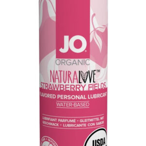 System JO Naturalove Strawberry Fields USDA Organic Water-Based Personal Lubricant