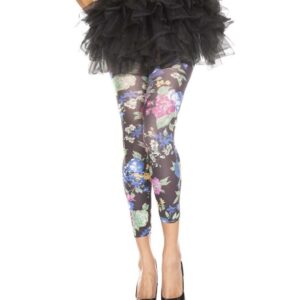 Music Legs Blooming Flowers Leggings ML35478
