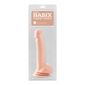 Basix Rubber Works 9'' Suction Cup Dong - Flesh