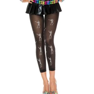 Music Legs Skeleton Print Leggings ML35660