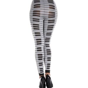 Music Legs Piano Keyboard Print Spandex Leggings ML35817