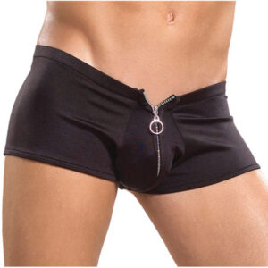 MP Nylon Spandex Zipper Short Black SM