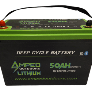 36V 50Ah Trolling Motor Lithium Battery (LiFePO4) - Bluetooth - IP67 Waterproof - Heated