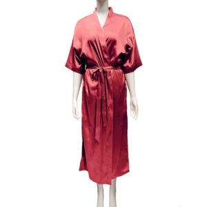 LuxRobe - Premium Long Satin Wrap Robe w/ Matching Sash LUX3725-3765 SCA