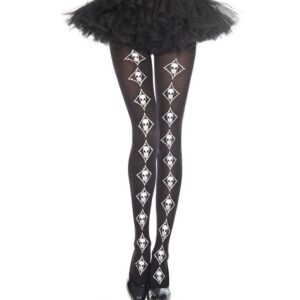 Music Legs Skull Print Pantyhose ML37313