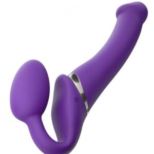 Lovely Planet Strap-On-Me 3-Motor Vibrating Bendable Strapless Strap-On Purple