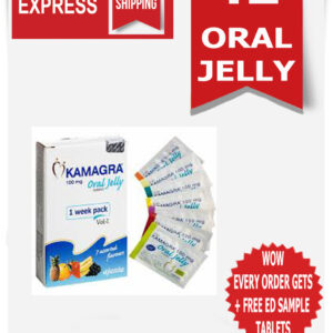 Kamagra Oral Jelly 100mg - Cyprus (6 box X 7) = 42pcs + 4 Free ED Tablets