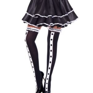 Music Legs Tuxedo Look Thigh Hi ML4304