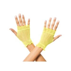 Music Legs Flounce Fishnet Gloves ML438