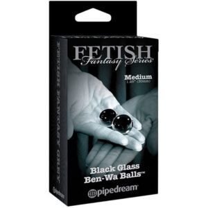 Fetish Fantasy Limited Edition Black Glass Ben-Wa Balls - Medium