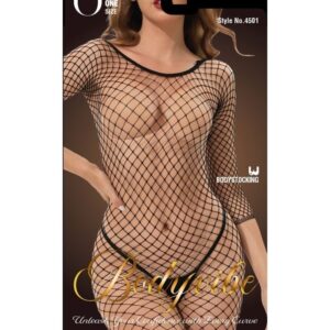 Bodyvibe - The Kim Long Sleeve Fencenet Bodystocking BV4501