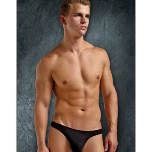 MS4506 Magic Silk Pouch Thong Black Large