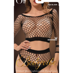 Bodyvibe - The Vesper 2 Pc. Fishnet Bodystocking BV4549