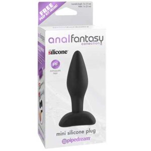 Anal Fantasy Collection Mini Silicone Plug - Black