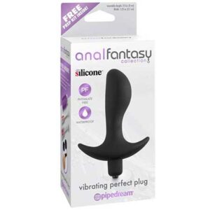 Anal Fantasy Collection Vibrating Perfect Plug - Black