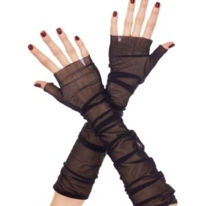 Music Legs Soft Mesh Fingerless Gloves ML473