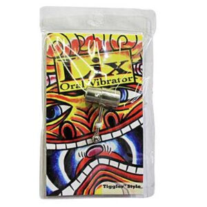 Lix Vibrating Tounge Ring Pierced Bk/Bl