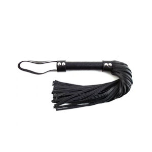 Rouge Short Leather Flogger - Black