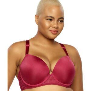 Paramour Carolina Seamless Plunge Racerback Bra PM115011-Rouge