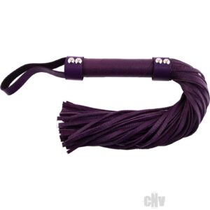 Rouge H-Style Leather Flogger Purple