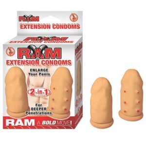 Ram Extension Condoms - Flesh