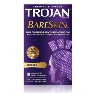 Trojan Studded Bareskin - 10 Pack
