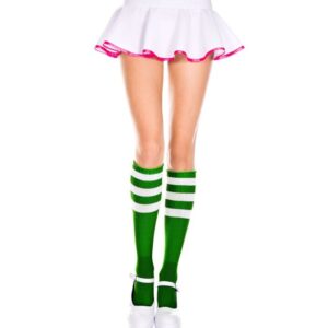 Music Legs Knee Highs With Striped Top ML5726