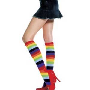 Music Legs Acrylic Rainbow Knee Hi ML5750