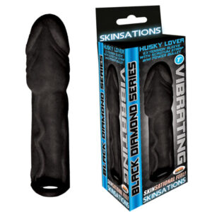 Skinsations Black Diamond Series Vibrating Husky Lover - Black
