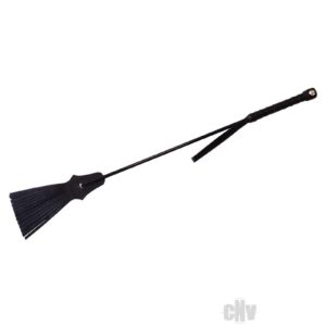 Rouge Tasseled Riding Crop Black