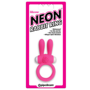 Neon Luv Touch Rabbit Ring - Pink